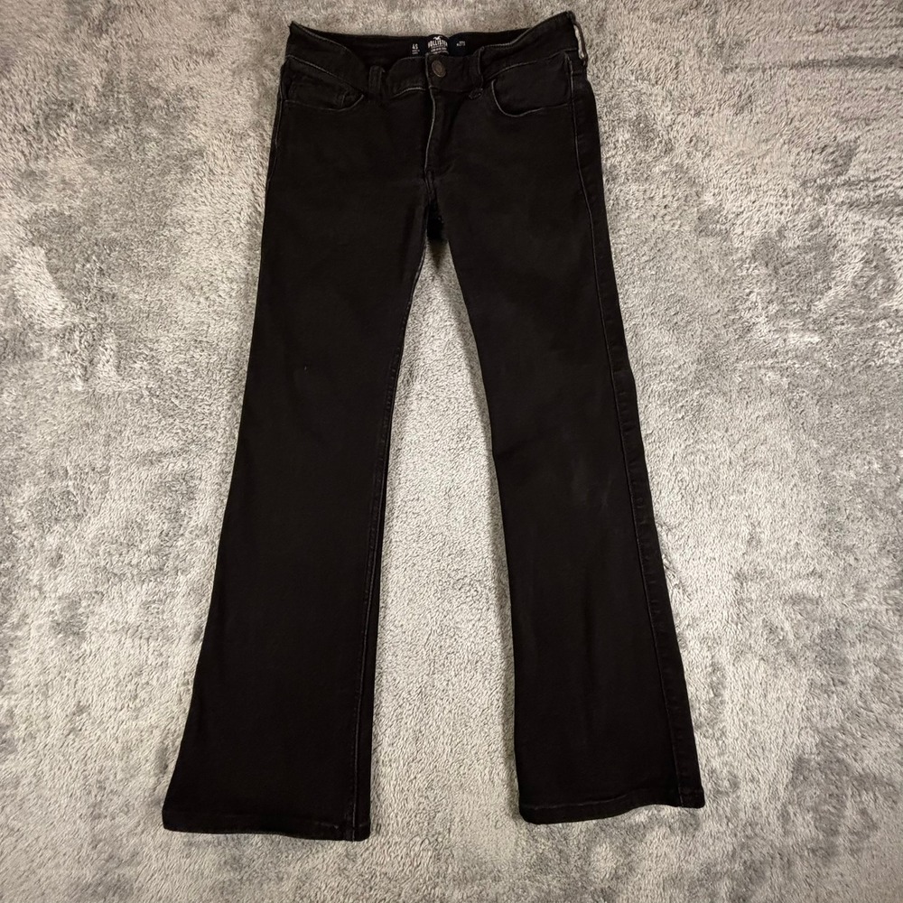 Hollister Low Rise Bootcut Soft Stretch Black Jeans 4S W27S